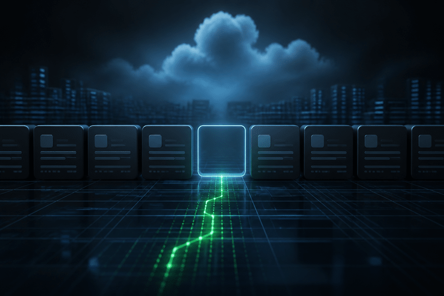 Missing Salesforce Record; graphic representation.
